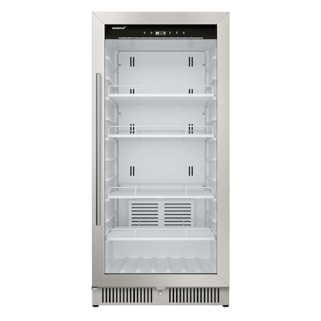 Edgestar 24 Inch Wide 953 Cu Ft Commercial Beverage Merchandiser W Temperature Alarm and Reversible Door VBM91SS